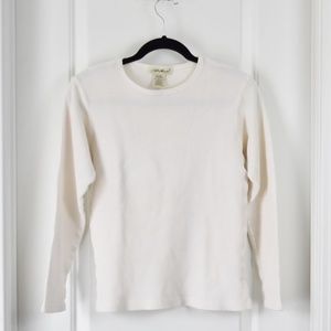 EDDIE BAUER | White Thermal Tee